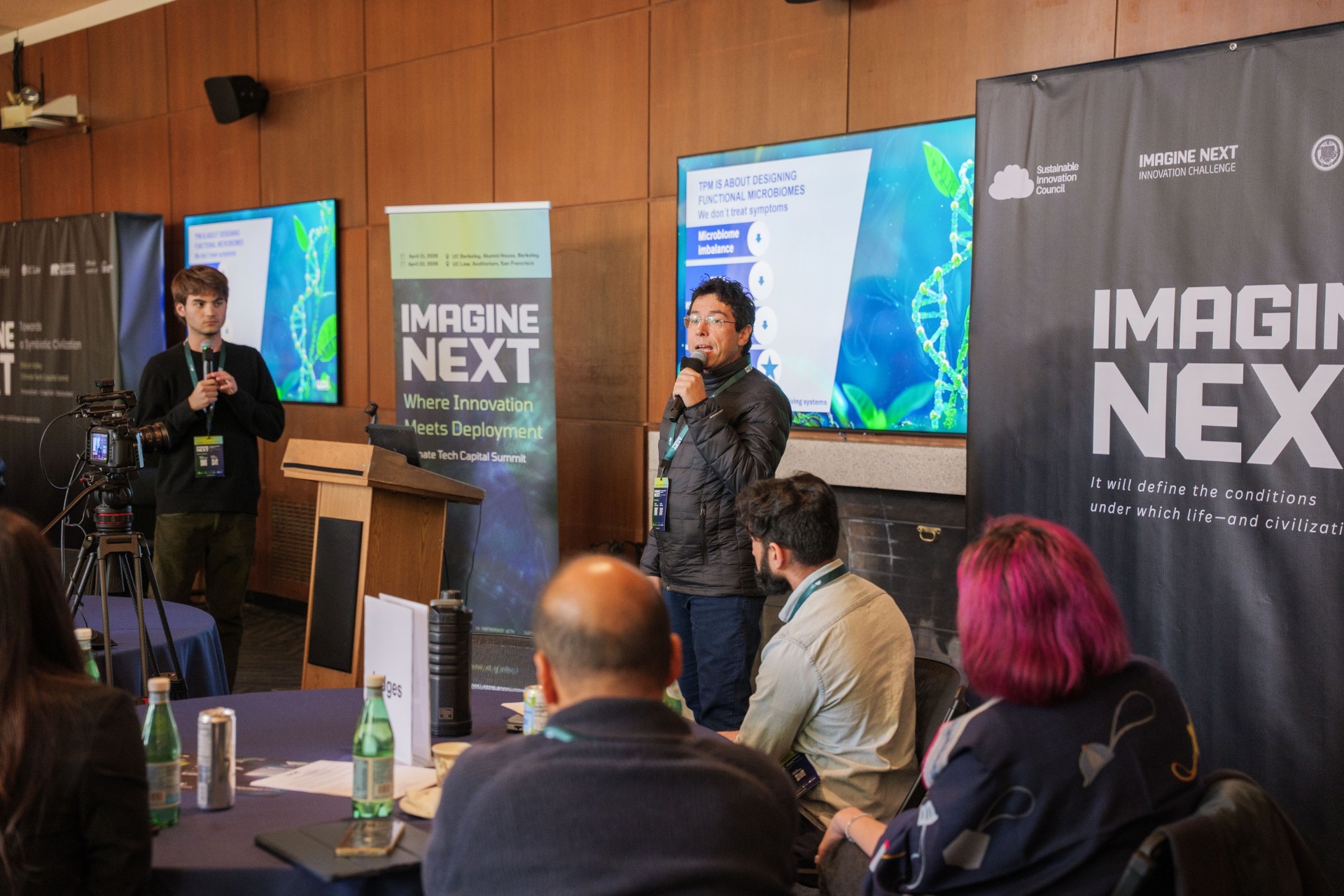 TPM founder presenting functional microbiome design to the audience