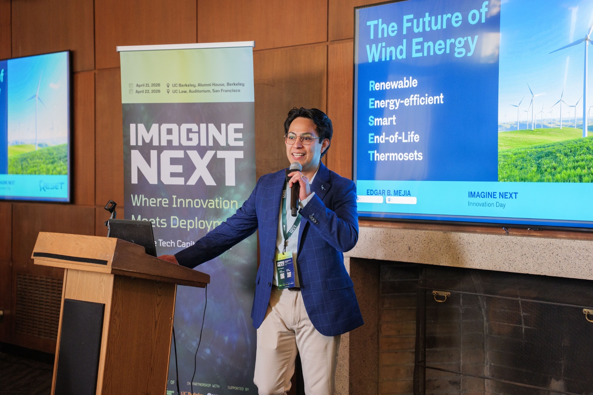 Edgar B. Mejia presenting The Future of Wind Energy